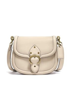 Coach Beat Saddle Ivory Crossbody Shoulder Bag C0749